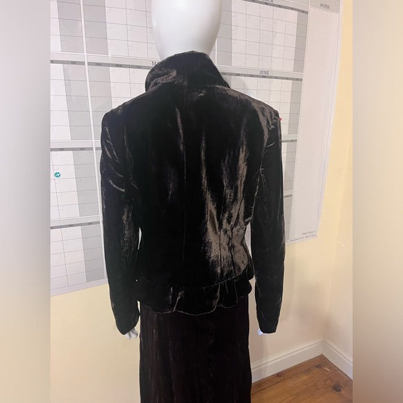 Dark brown coffee dead poets society Bohemia long skirt and blazer set Medium - Picture 7 of 14